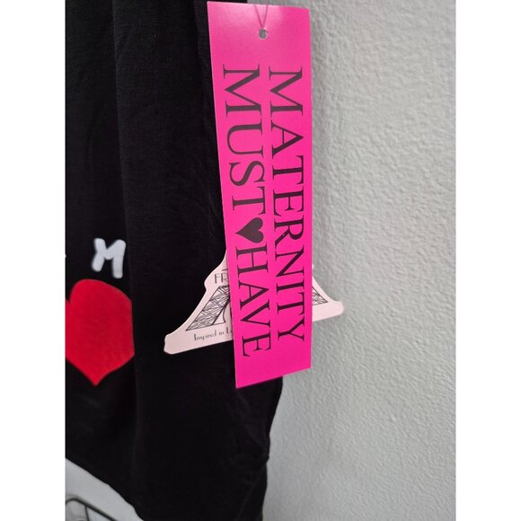 Pregnancy Announcement T-Shirt "Me Mini Me" Black Short Sleeve Maternity Top Sma - Picture 5 of 5